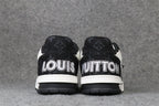 LV Trainer Low 'Velcro Strap - Black Monogram Denim'