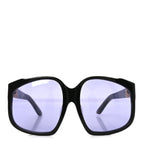 Acetate Square Sunglasses SMU A07 Black Violet
