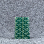 Goyard Canvas Saint Marc Card Wallet 'Green'