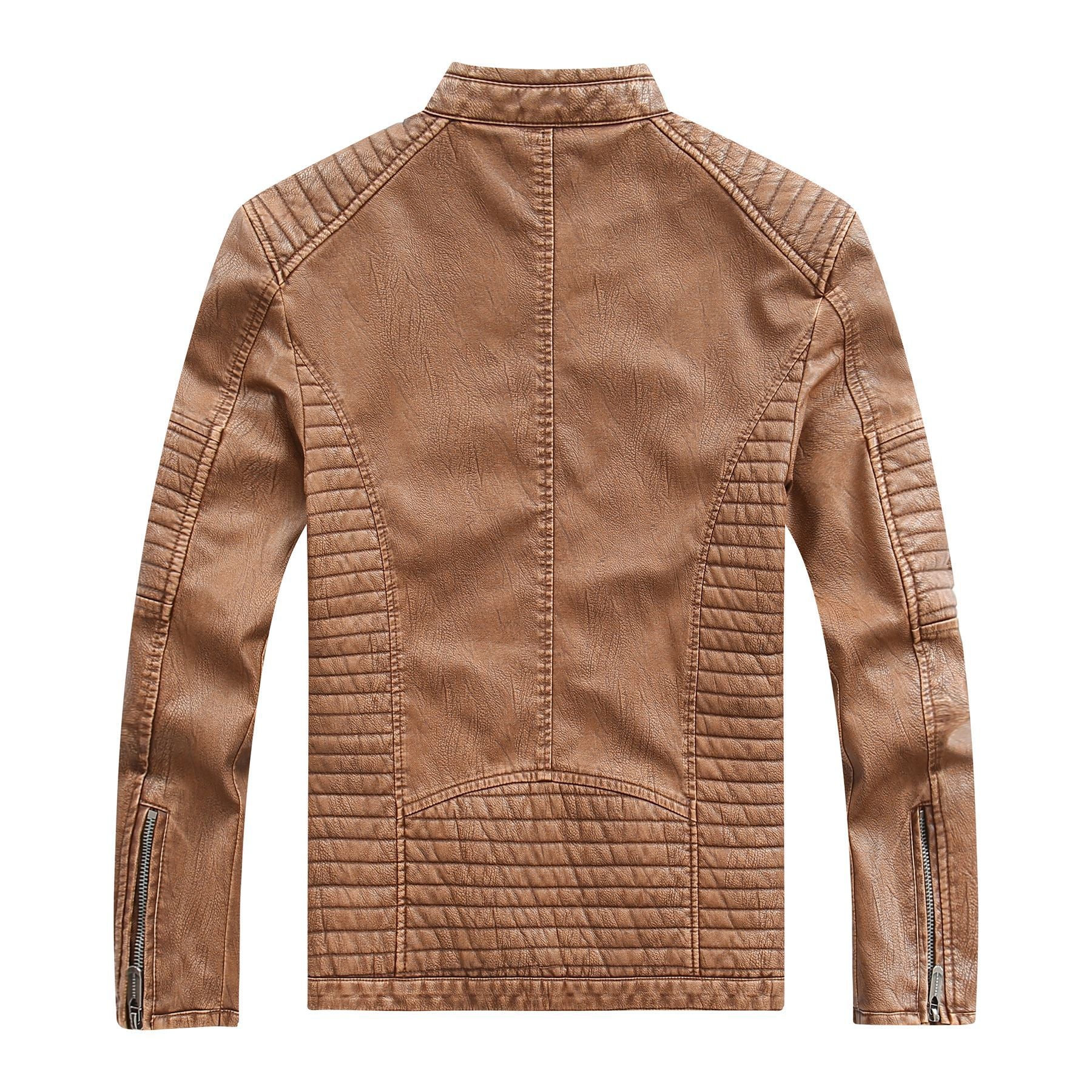 Style Washed Men's Pu Leather Jacket 3New