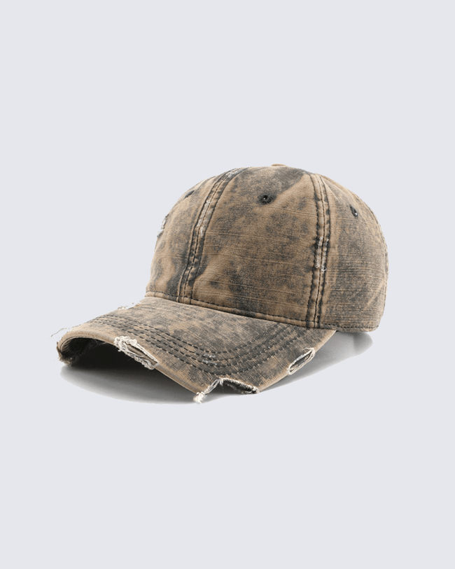 Distressed Vintage Washed Dad Hat Main Image