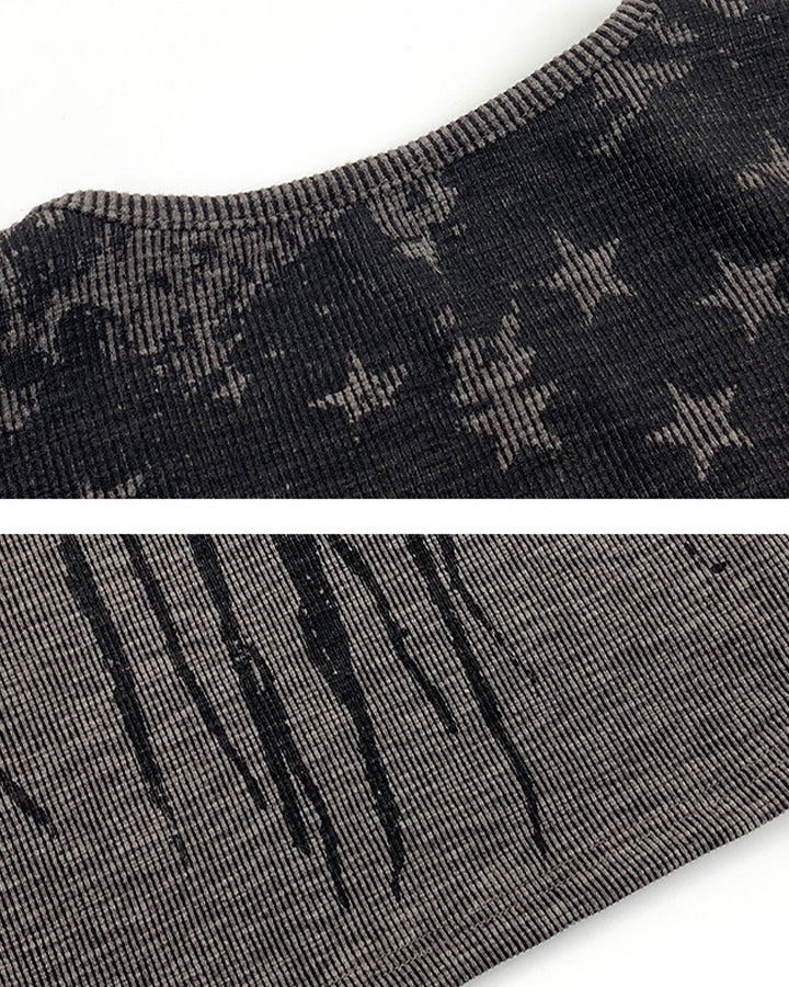 New American Street Ink Elastic Tank Top