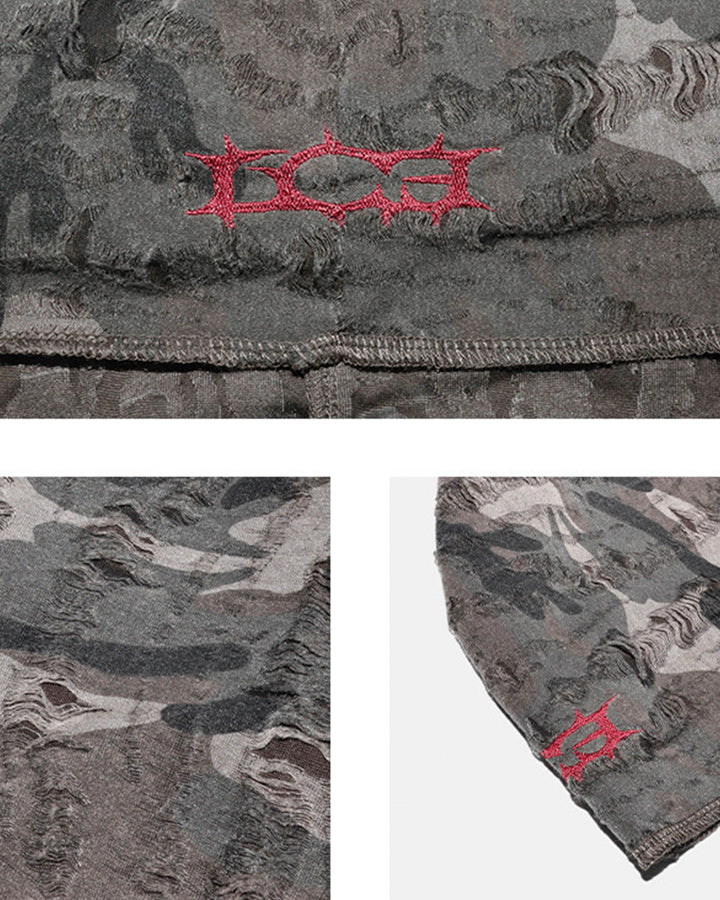 Camouflage Long-Tail Head Scarf