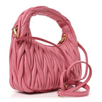 Nappa Matelasse Small Wander Hobo Pink