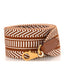 Toile Swift 50mm Sangle Cavale Shoulder Strap Ecru Beige Gold