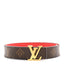 Monogram 30mm LV Initiales Reversible Belt 90 36 Coquelicot