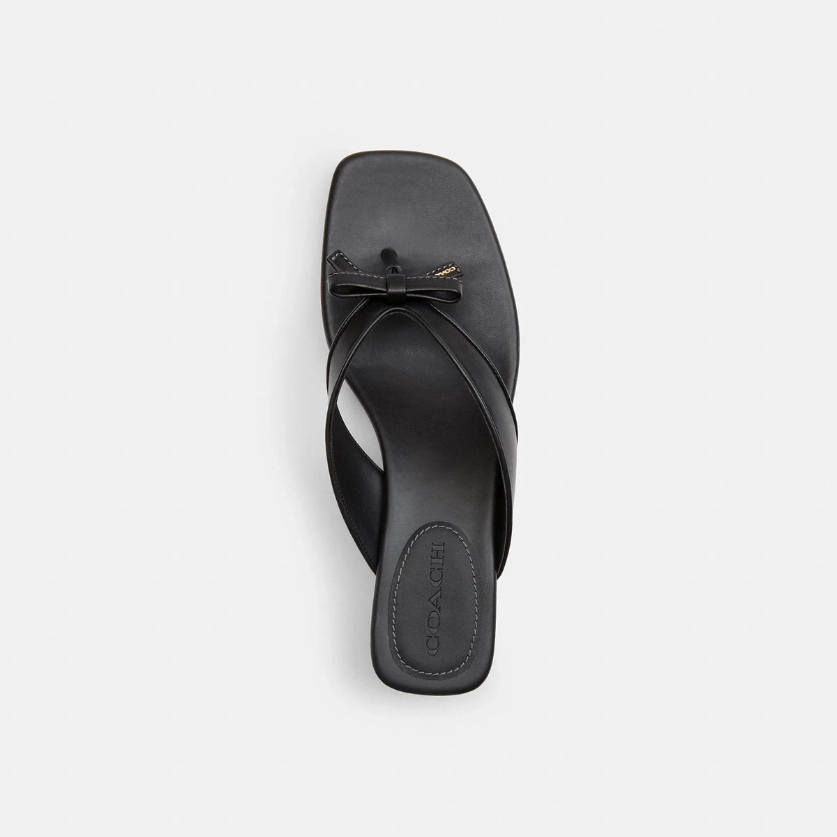 Coach Outlet Bow Thong Kitten Heel