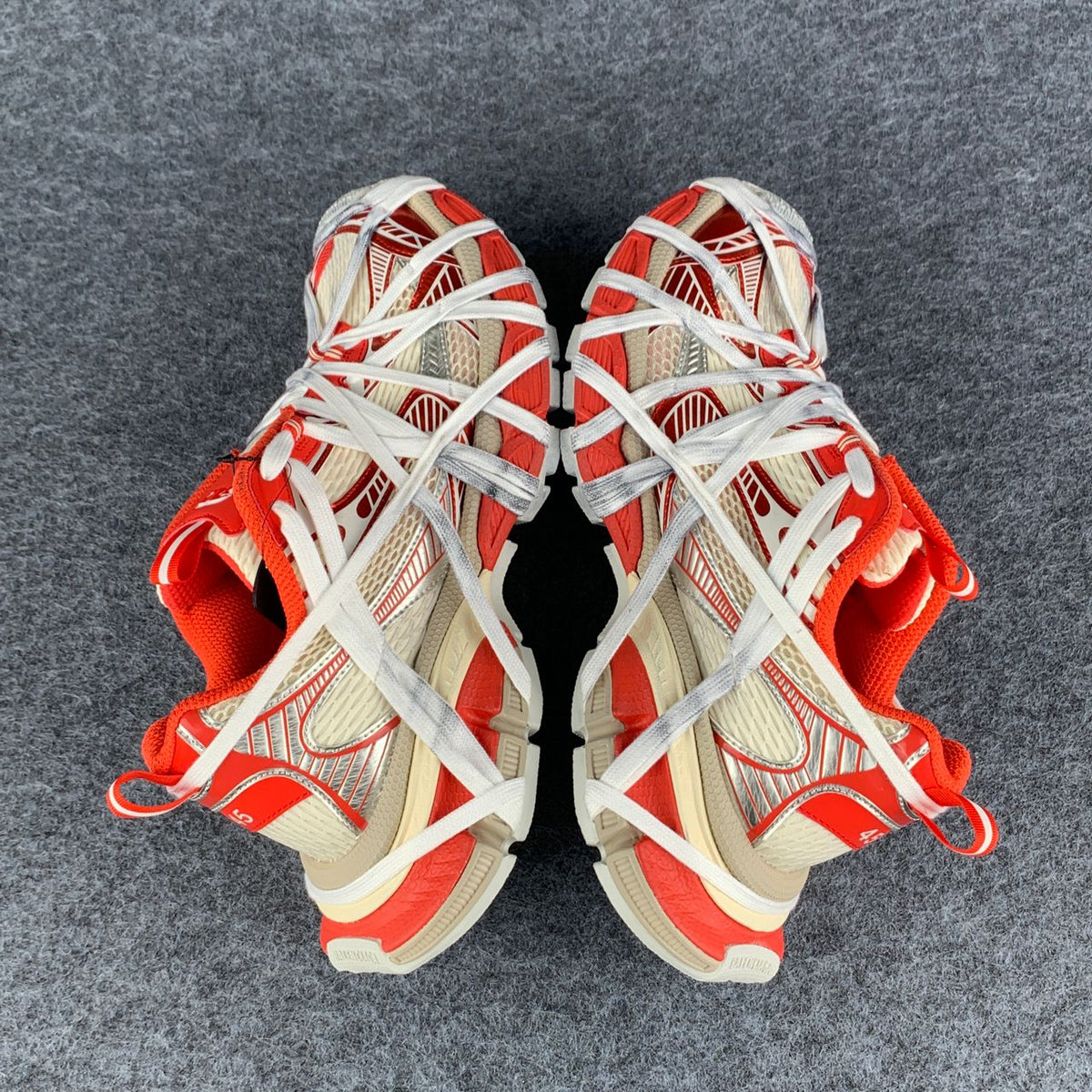 Balenciaga 3XL Extreme Lace Sneaker 'Worn-Out - Orange Beige'
