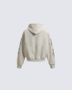 Embroidered Graphic Zip-Up Hoodie
