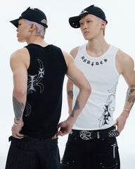 American Street Hip-Hop Slim Cross Tank Top New