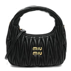 Nappa Matelasse Small Wander Hobo Black