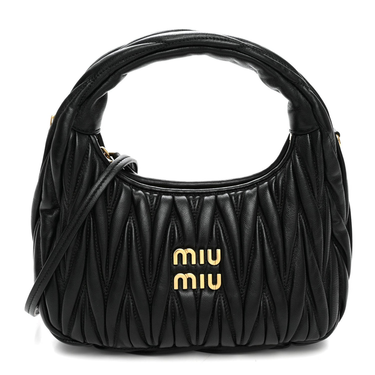 Nappa Matelasse Small Wander Hobo Black
