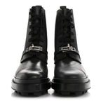 Glossed Calfskin Funk Ankle Boots 36 Black