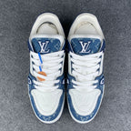 LV Trainer Monogram Denim 'White Blue'