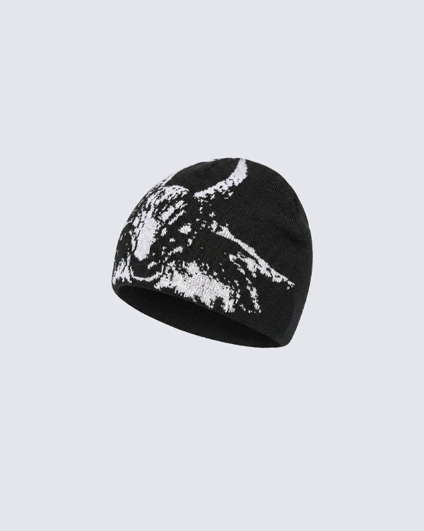 Cool Stylish Graphic Knit Beanie