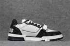 LV Trainer Low 'Velcro Strap - Black Monogram Denim'
