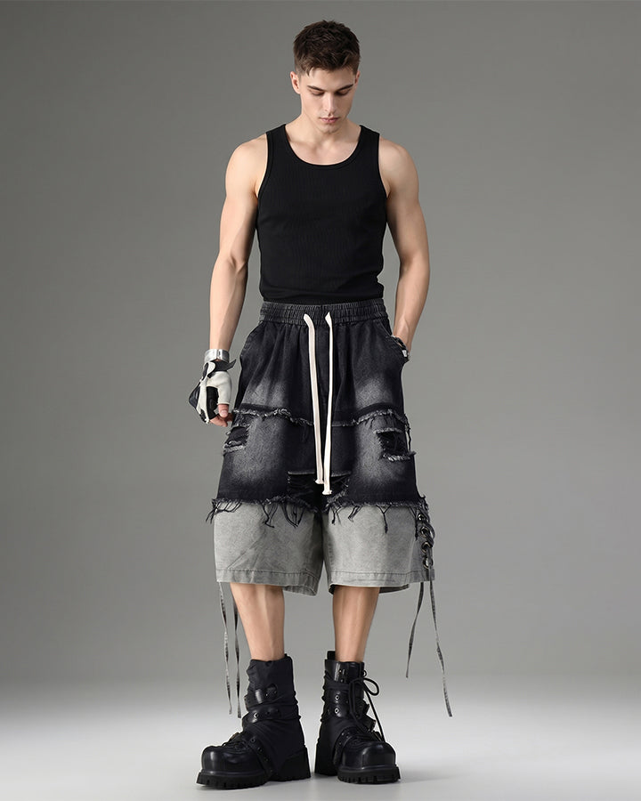 Street-Edge Vintage Embroidered Slim Fit Tank