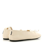 Nappa Womens Elan Bow Ballerina Flats 36 Avorio