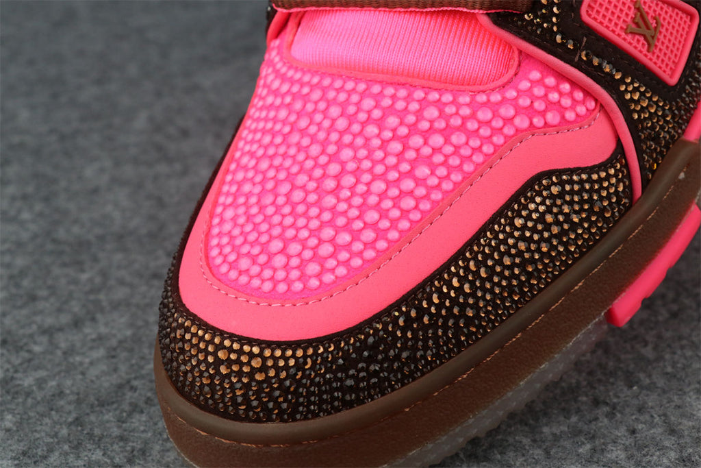 LV Trainer 'Crystal Pink Brown' (Rare Edition)