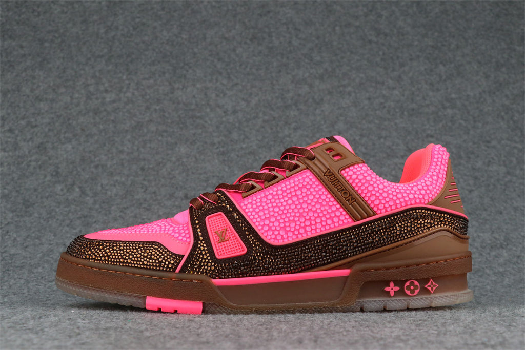 LV Trainer 'Crystal Pink Brown' (Rare Edition)