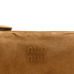 Suede Pouch Olive Green