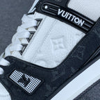 LV Trainer 'Black Monogram Denim’