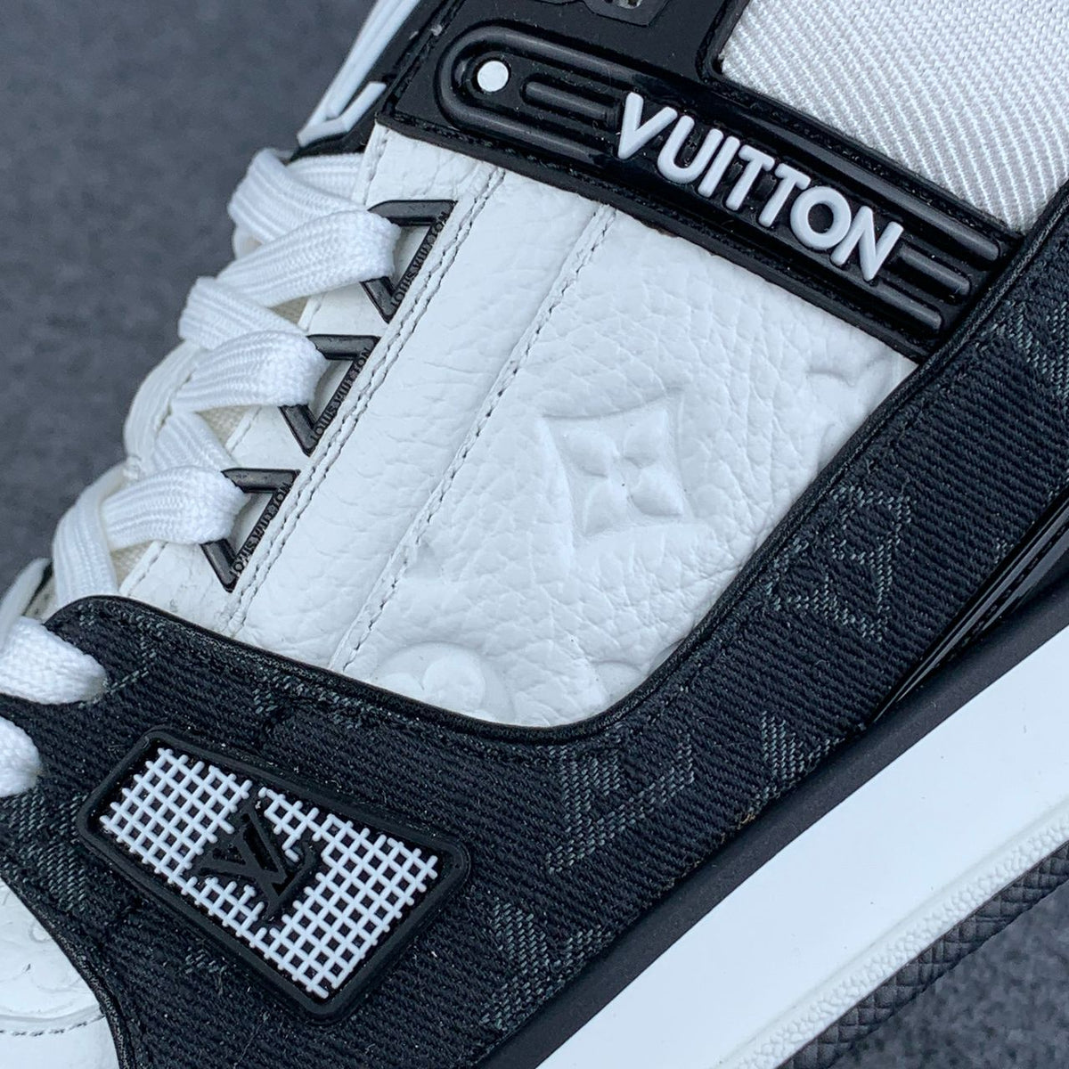 LV Trainer 'Black Monogram Denim’