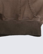 Paneled Stitch Line Zip-Up Hoodie