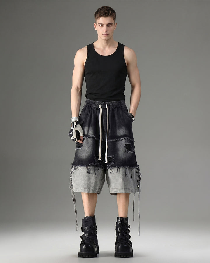 Street-Edge Vintage Embroidered Slim Fit Tank