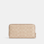Coach Outlet Long Zip Around Wallet In Signature Canvas