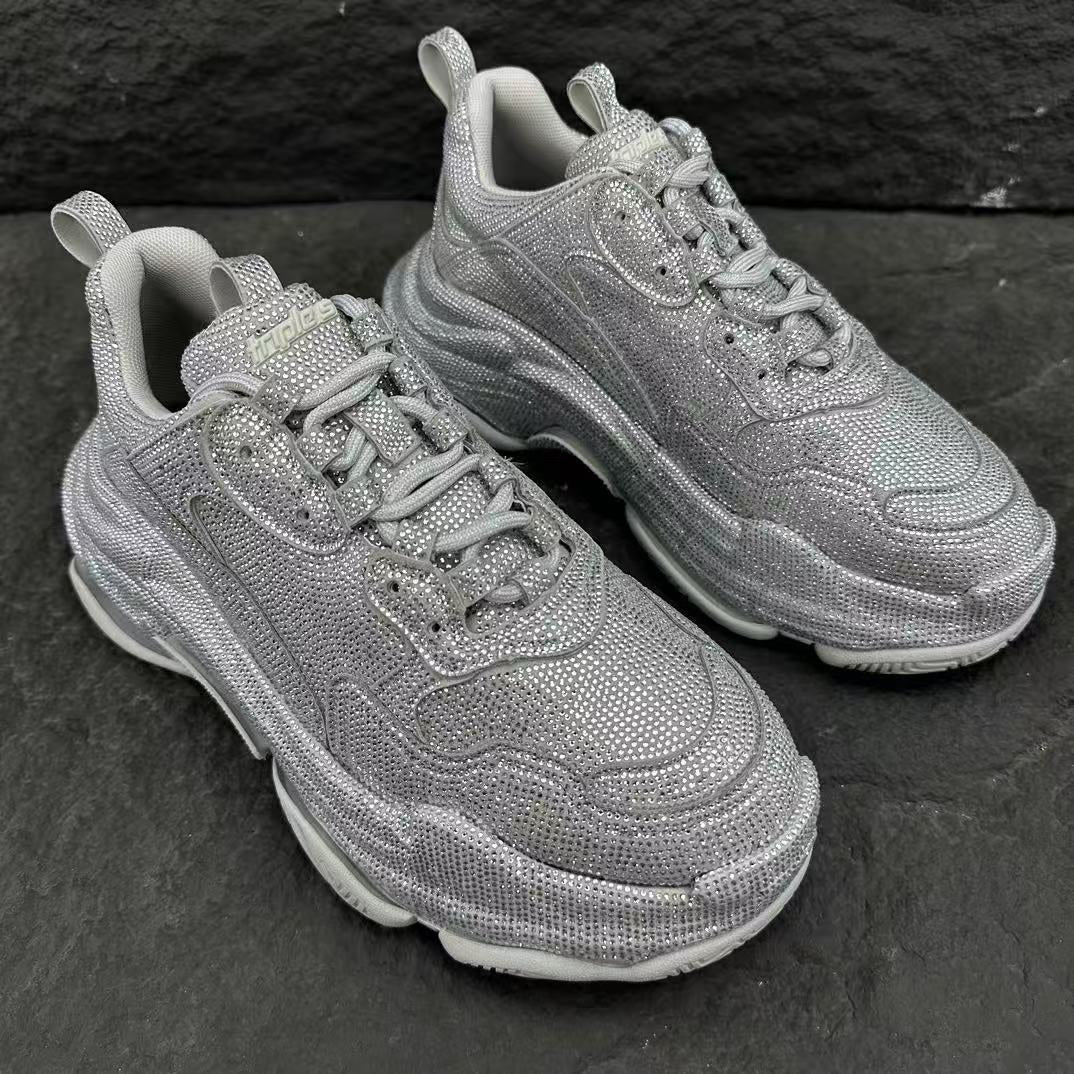 Balenciaga Triple S Sneaker Rhinestones 'Dark Grey'