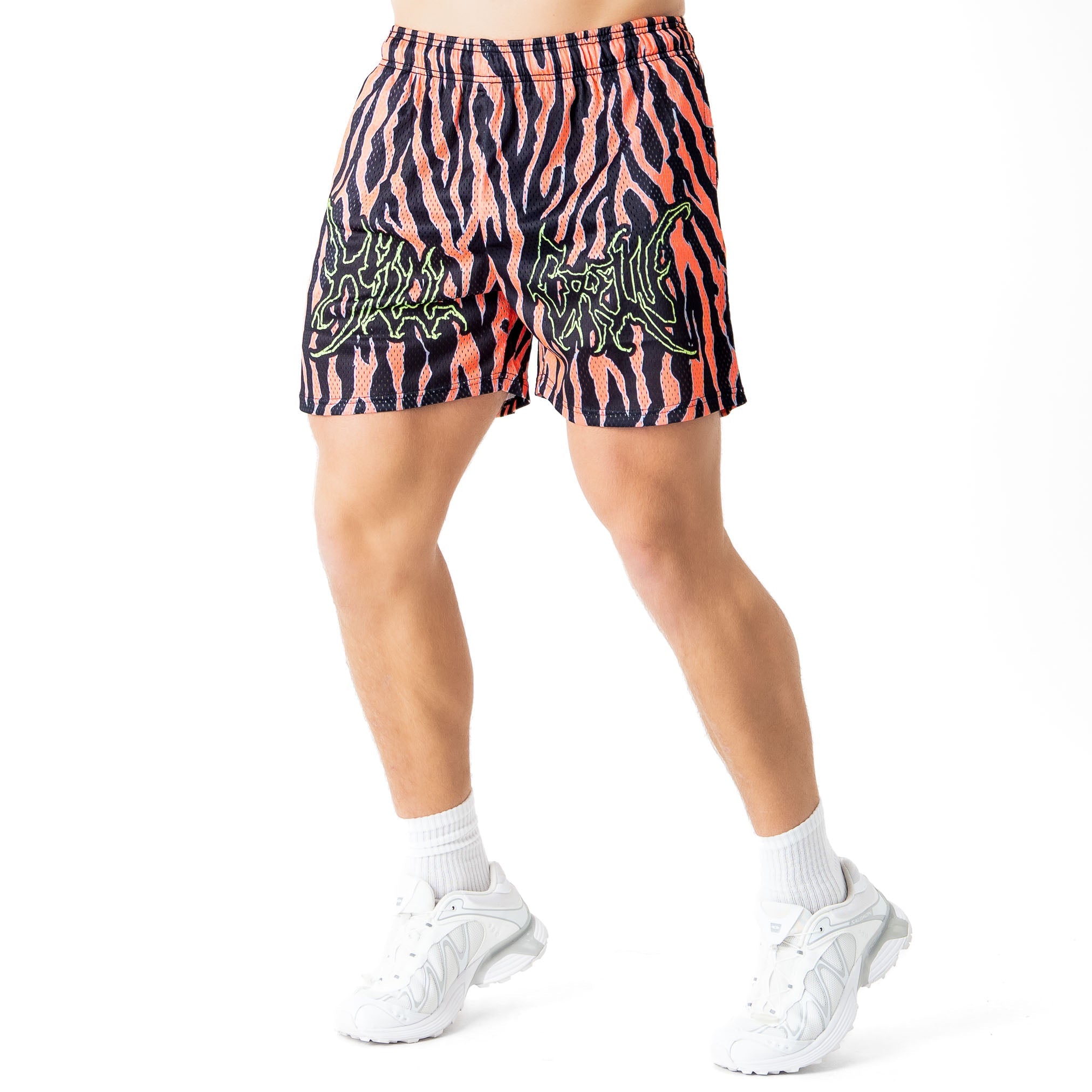 VENTED MESH SHORTS ALIEN - RED