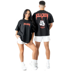 RELAXED FIT "ATHLETIC DEPARTMENT" T-SHIRT - BLACK