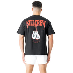 RELAXED FIT "ATHLETIC DEPARTMENT" T-SHIRT - BLACK