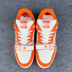 LV Trainer Low ‘Velcro Strap Orange Monogram Denim’: