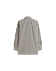 Poplin Shirt - Brown Stripe