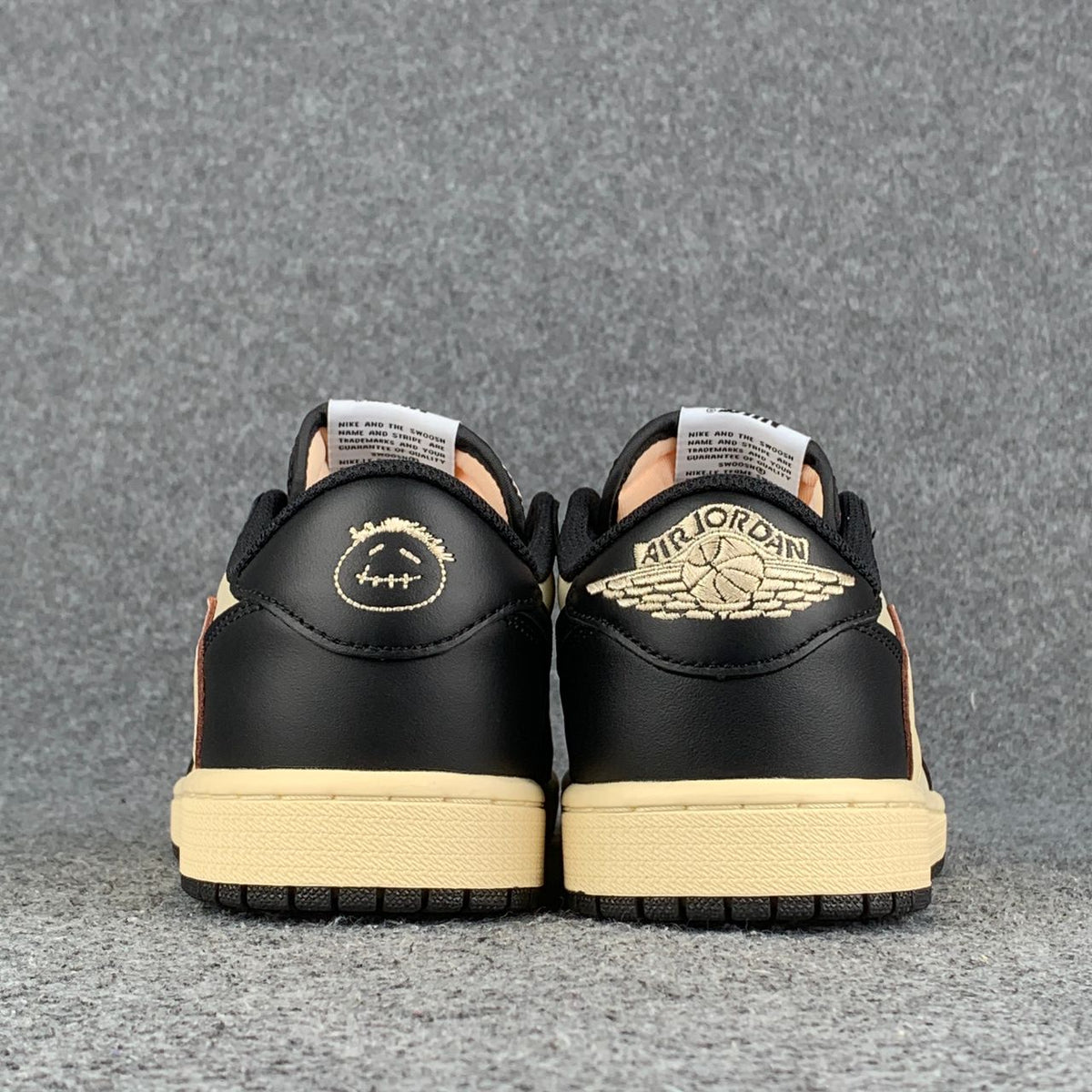 Custom Travis Scott x Air Jordan 1 Retro Low OG SP 'Pale Vanilla'