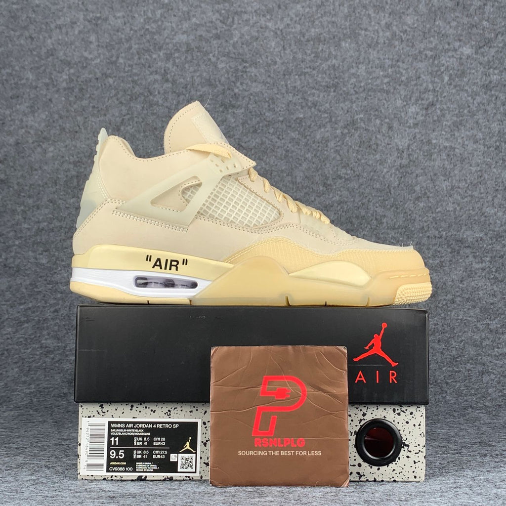 Off-White x Wmns Air Jordan 4 Retro SP 'Sail'