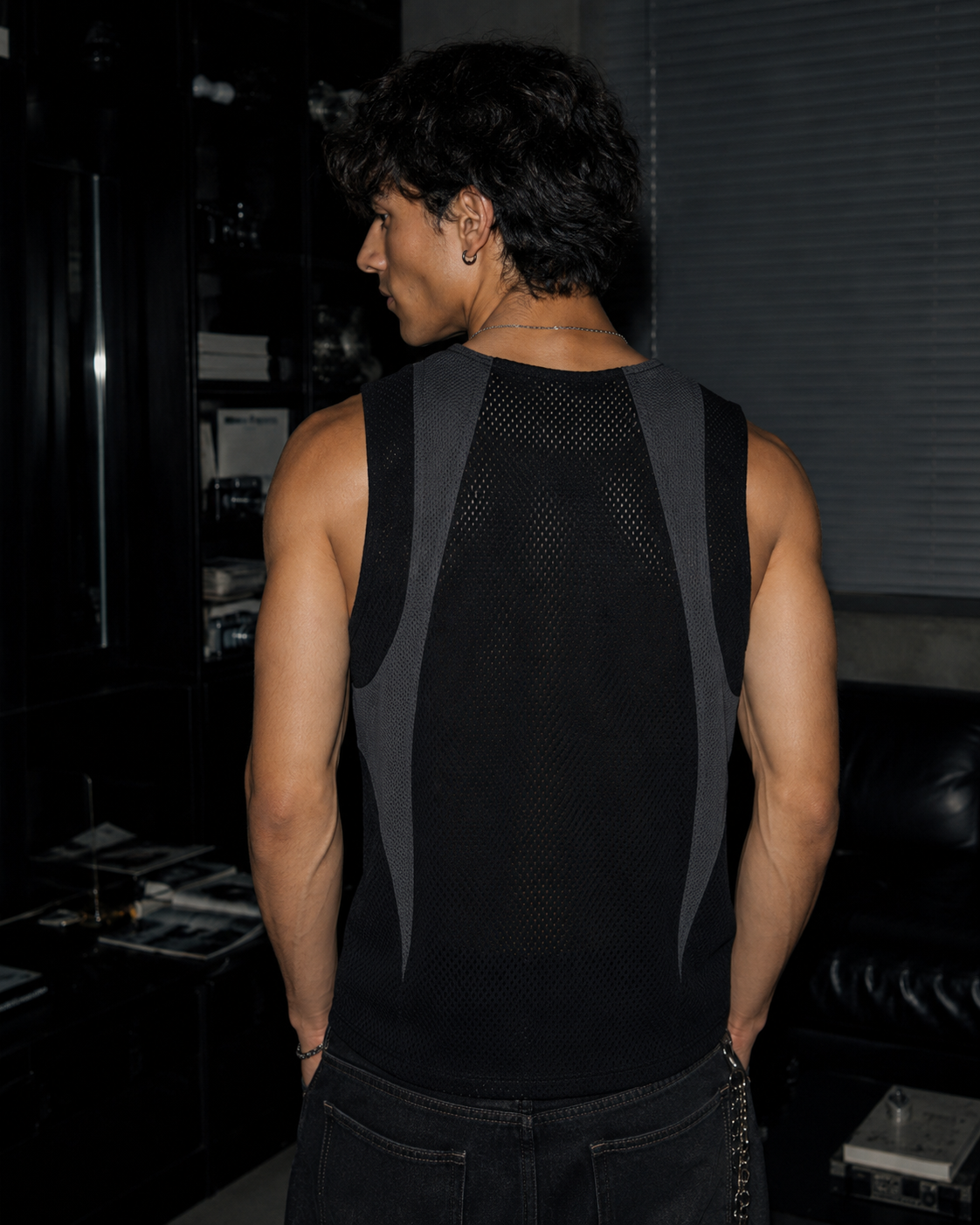 Breathable Mesh Athletic Tank Top