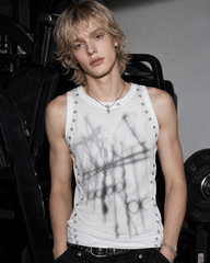 American Gothic Rivet Slim Fit Tank Top