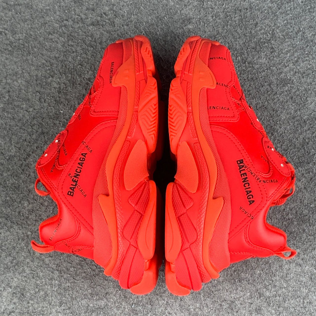 Balenciaga Triple S 'Allover Logo - Red'
