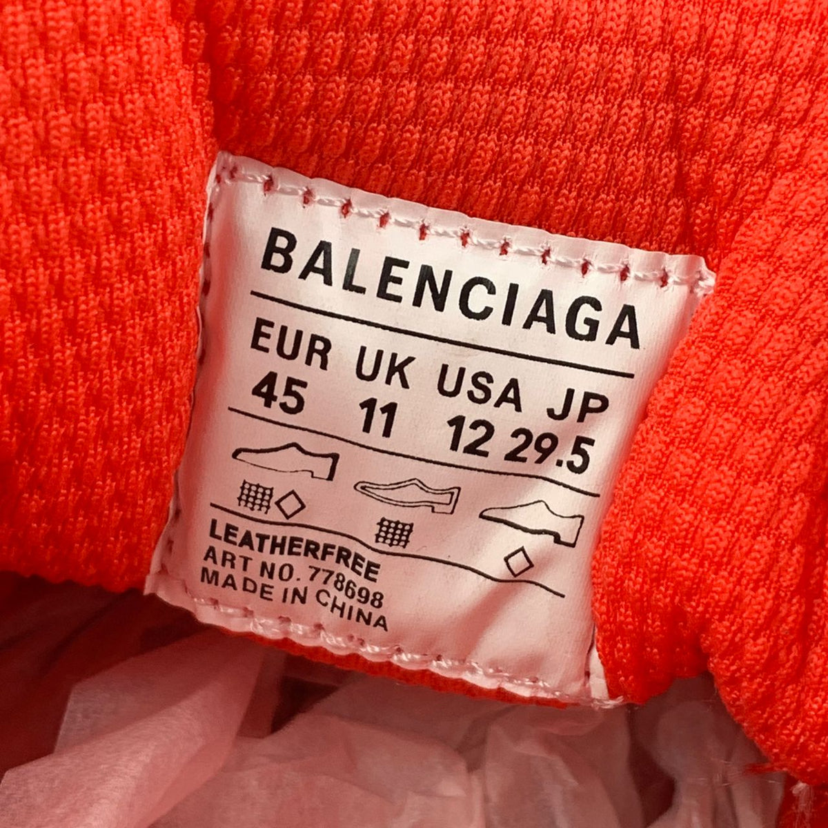 Balenciaga 3XL Extreme Lace Sneaker 'Worn-Out - Orange Beige'
