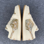 Custom Air Jordan 1 Low Sable Weave 'Sail/Tan'