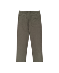 Double Pleated Trouser - Khaki Canvas