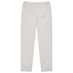 Five Pocket Canvas Trouser - Bone