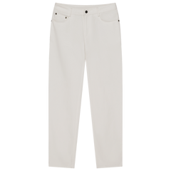 Five Pocket Canvas Trouser - White