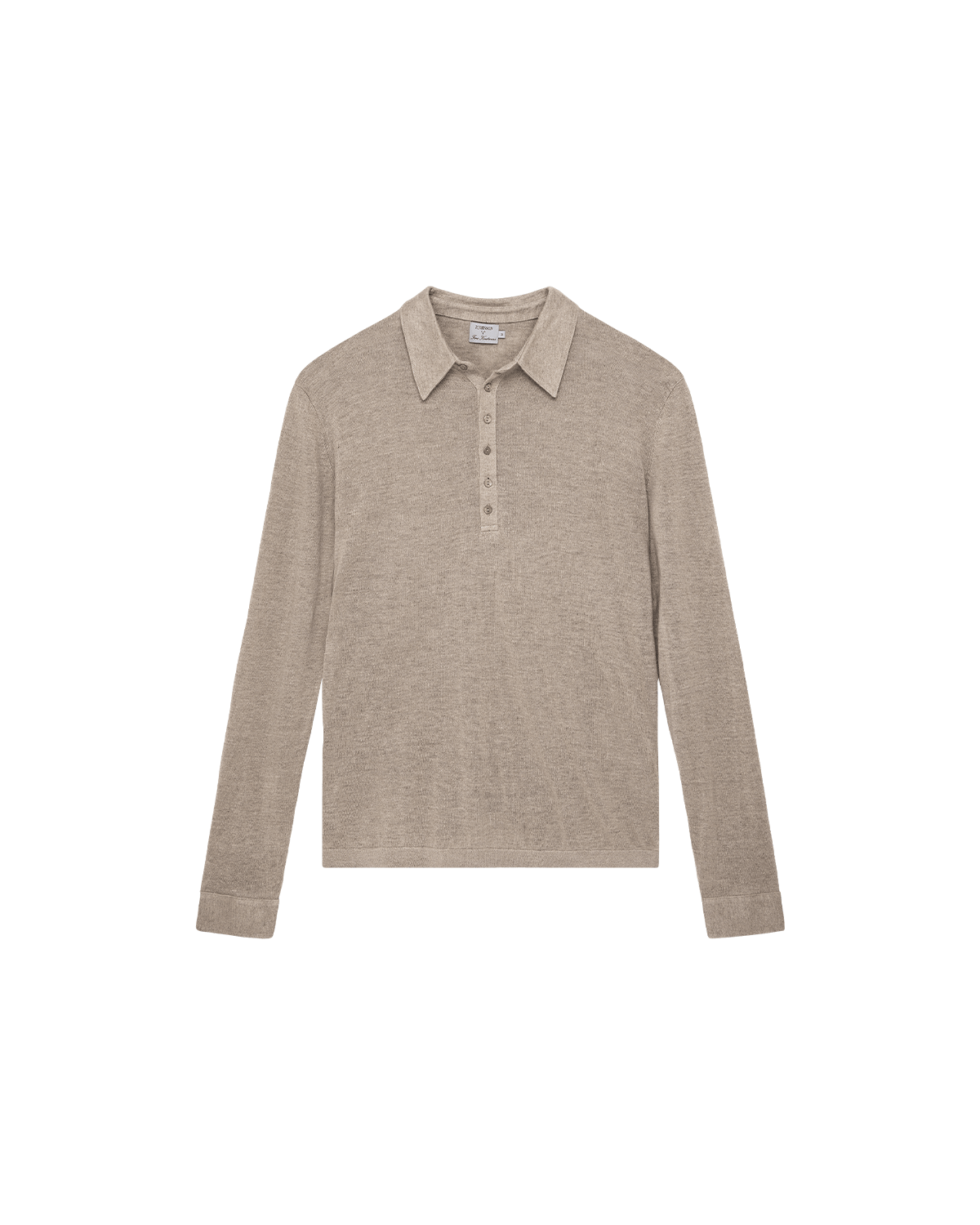 Linen Polo - Taupe