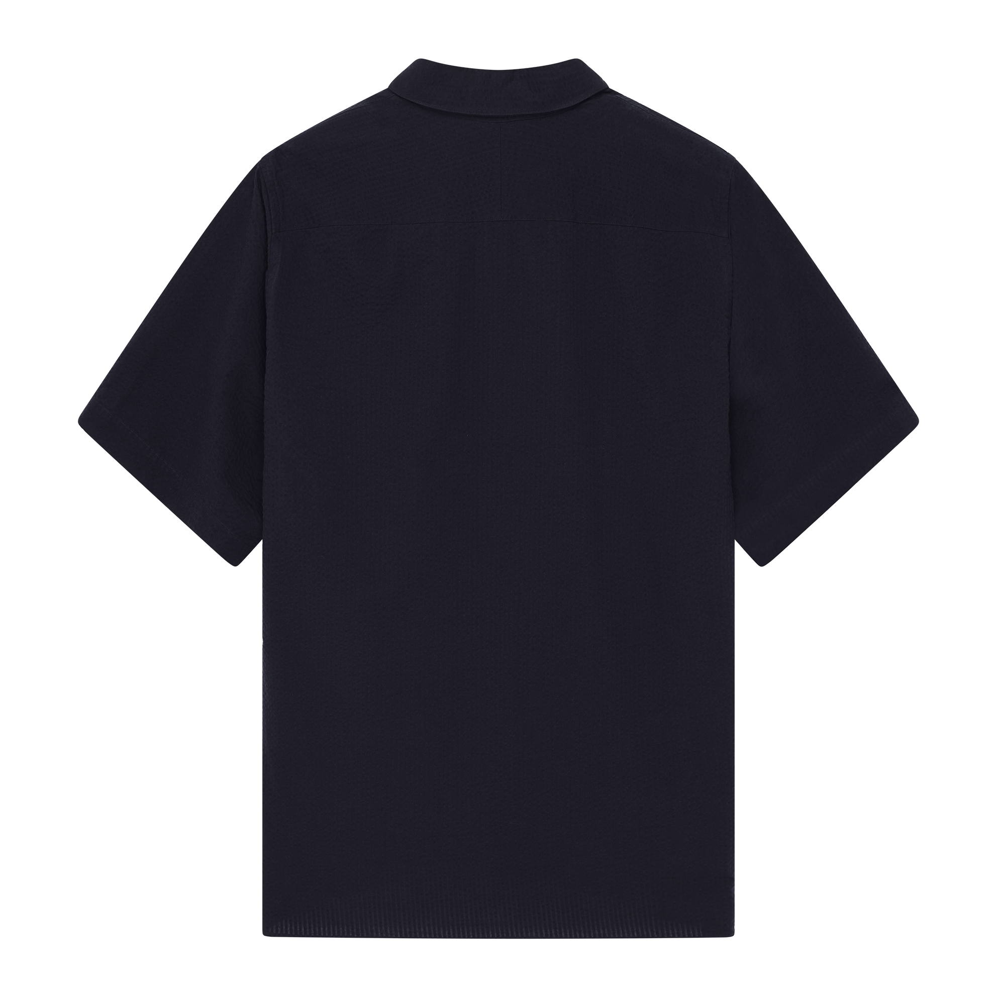 Resort Shirt I - Navy Fine Seersucker