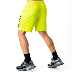 RELAXED CUT SHORTS FLAME - NEON YELLOW / BLACK