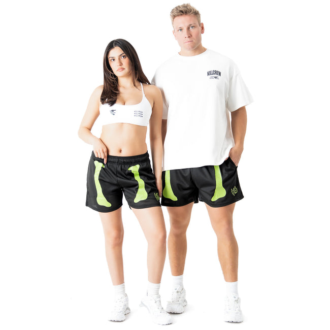 VENTED MESH SHORTS BONE DRY - BLACK / GREEN Main Image